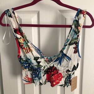 NWT Lulu tropics crop